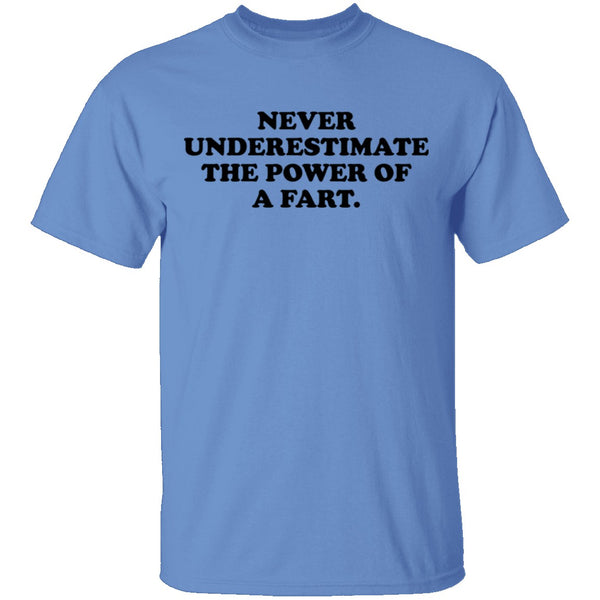Never Underestimate The Power Of A Fart T-Shirt CustomCat