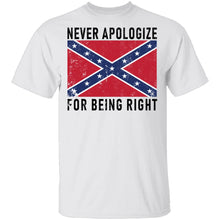 Never Apologize For Being Right T-Shirt