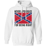 Nevr Apologize For Being Right T-Shirt CustomCat