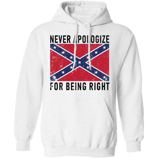 Nevr Apologize For Being Right T-Shirt CustomCat