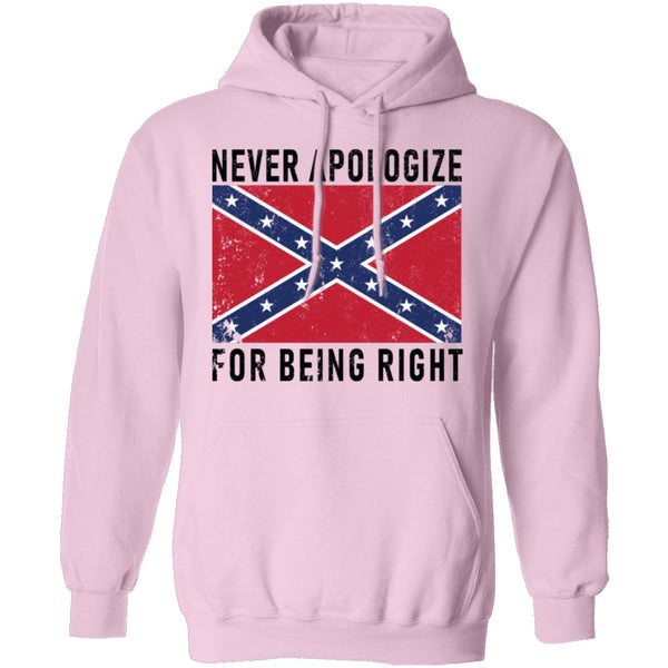 Nevr Apologize For Being Right T-Shirt CustomCat