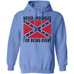 Nevr Apologize For Being Right T-Shirt CustomCat