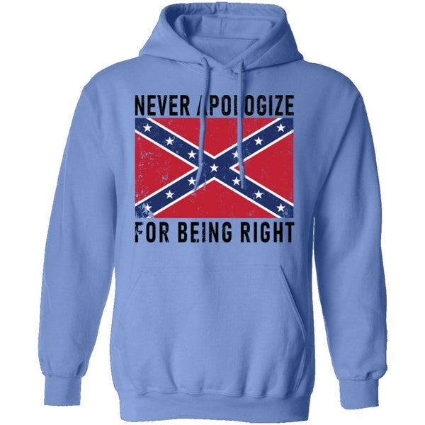 Nevr Apologize For Being Right T-Shirt CustomCat