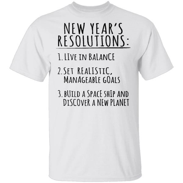 New Year's Resolutions T-Shirt CustomCat