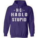 No Hablo Stupid T-Shirt CustomCat