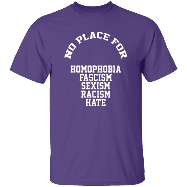 No Place For Hate T-Shirt CustomCat