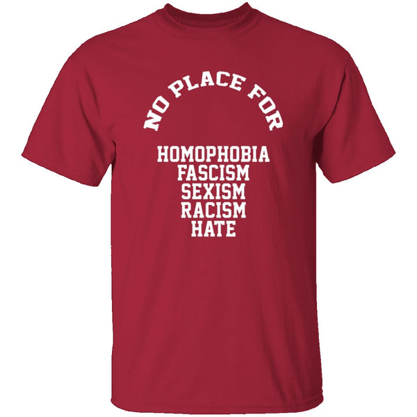No Place For Hate T-Shirt CustomCat