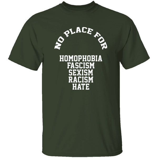 No Place For Hate T-Shirt CustomCat