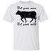 Not Your Mom Not Your Milk T-Shirt CustomCat