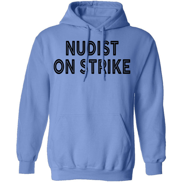 Nudist On Strike T-Shirt CustomCat