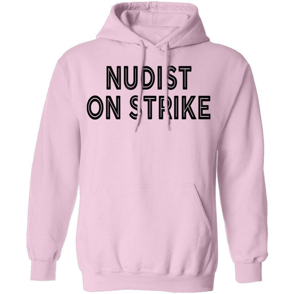 Nudist On Strike T-Shirt CustomCat