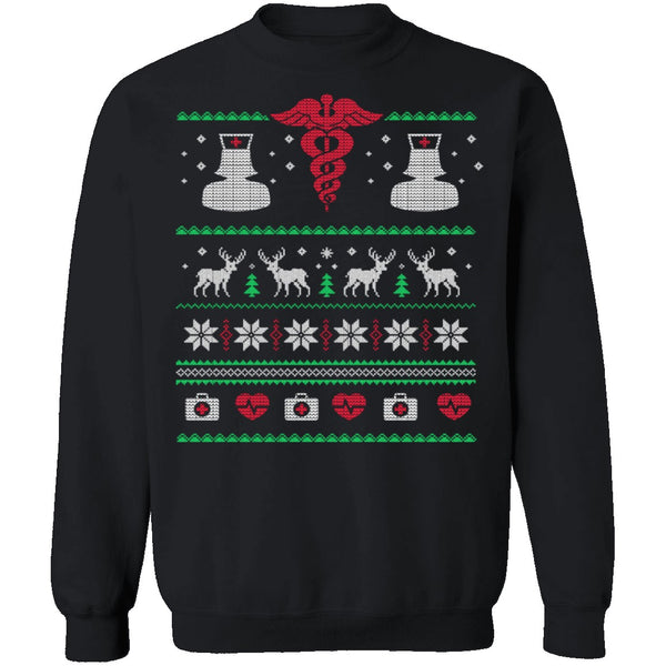 Nurse Ugly Christmas Sweater CustomCat