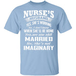 Nurse's Husband T-Shirt CustomCat