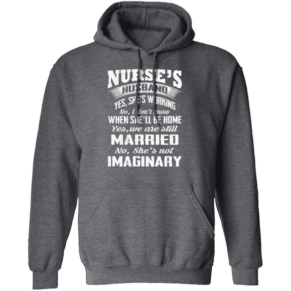 Nurse's Husband T-Shirt CustomCat