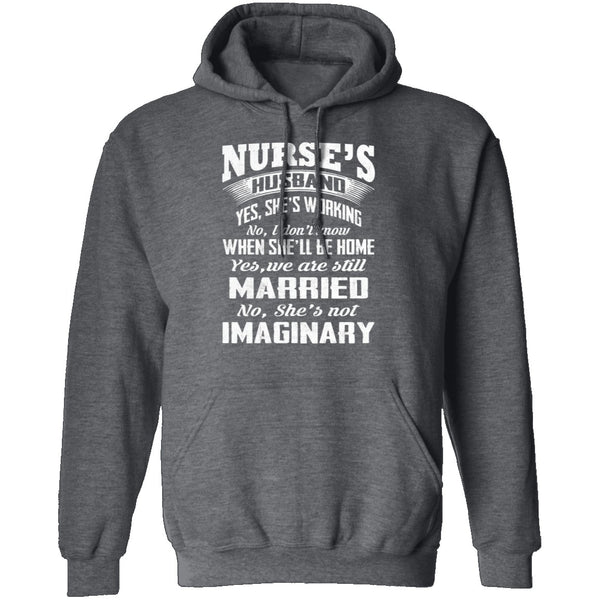 Nurse's Husband T-Shirt CustomCat