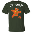 Oh Snap Gingerbread Man T-Shirt CustomCat