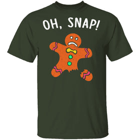Oh Snap Gingerbread Man T-Shirt CustomCat