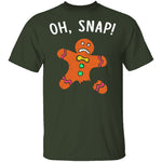 Oh Snap Gingerbread Man T-Shirt CustomCat