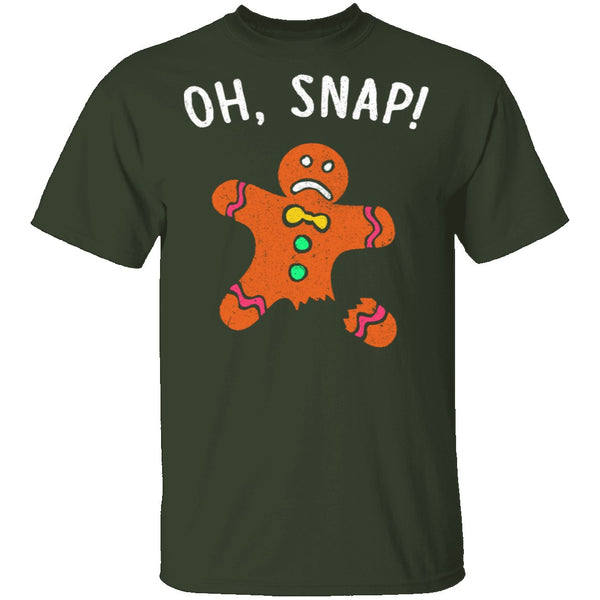 Oh Snap Gingerbread Man T-Shirt CustomCat