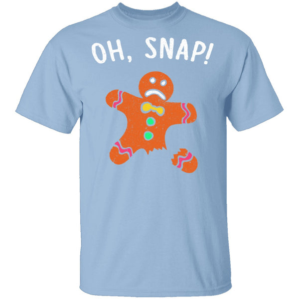 Oh Snap Gingerbread Man T-Shirt CustomCat