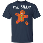 Oh Snap Gingerbread Man T-Shirt CustomCat