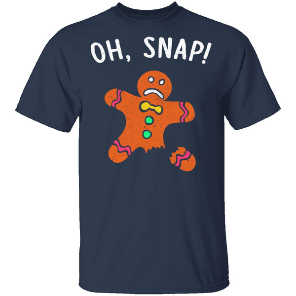Oh Snap Gingerbread Man T-Shirt CustomCat
