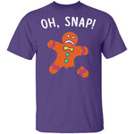 Oh Snap Gingerbread Man T-Shirt CustomCat