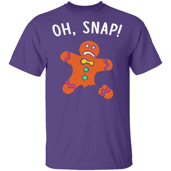 Oh Snap Gingerbread Man T-Shirt CustomCat