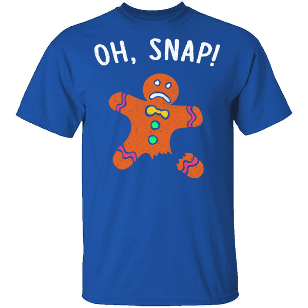 Oh Snap Gingerbread Man T-Shirt CustomCat