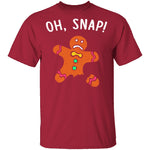 Oh Snap Gingerbread Man T-Shirt CustomCat