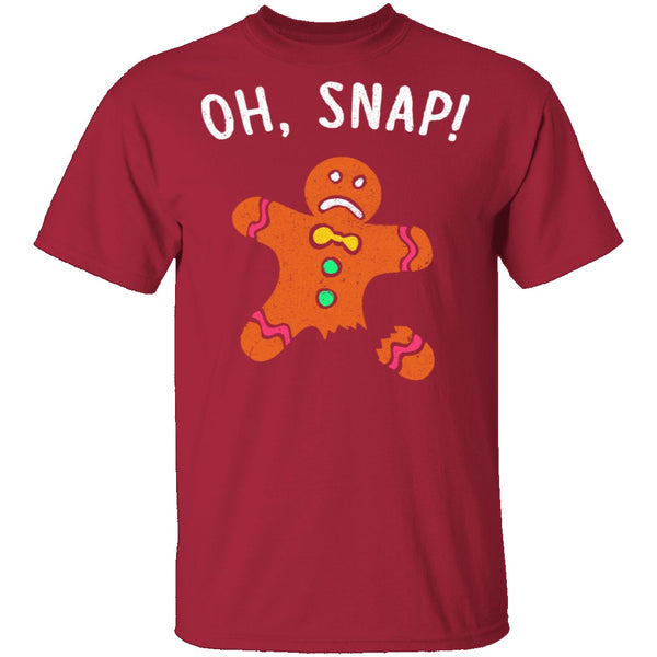 Oh Snap Gingerbread Man T-Shirt CustomCat
