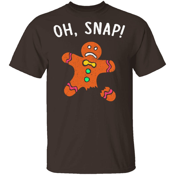 Oh Snap Gingerbread Man T-Shirt CustomCat