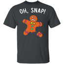 Oh Snap Gingerbread Man T-Shirt CustomCat