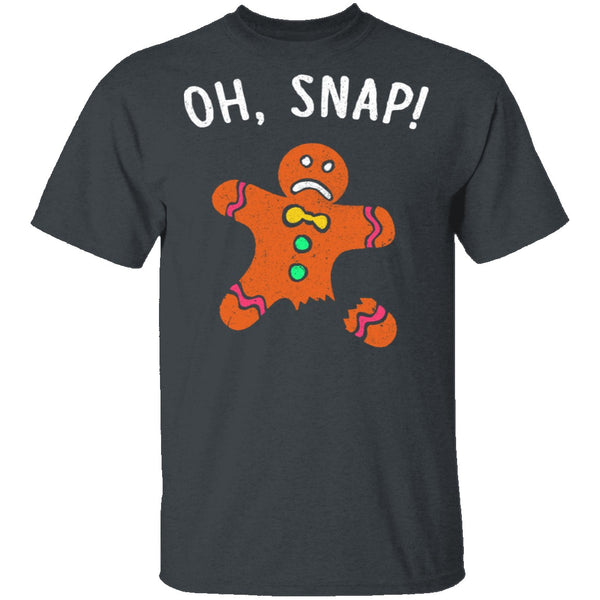 Oh Snap Gingerbread Man T-Shirt CustomCat