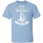 Old Guy Sailing T-Shirt CustomCat