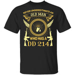 Old Man DD-214 T-Shirt CustomCat