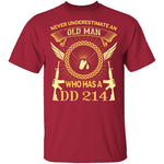 Old Man DD-214 T-Shirt CustomCat