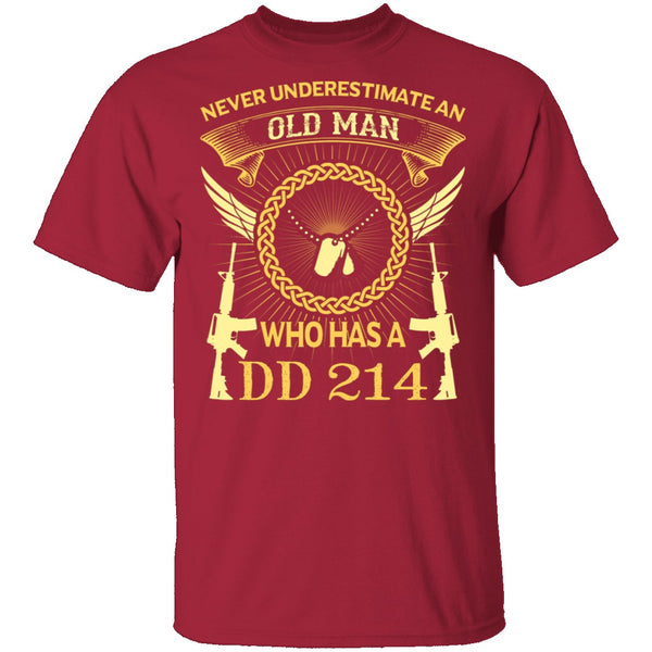 Old Man DD-214 T-Shirt CustomCat