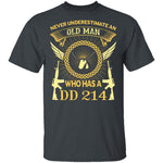 Old Man DD-214 T-Shirt CustomCat