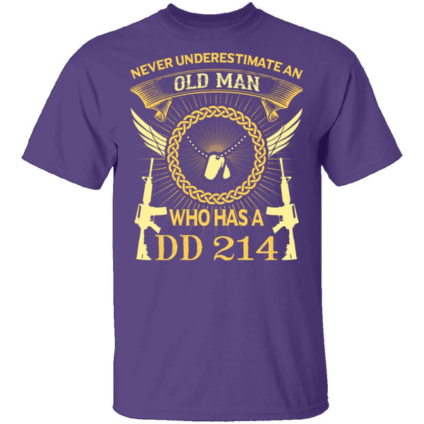 Old Man DD-214 T-Shirt CustomCat