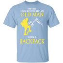 Old Man With A Backpack T-Shirt CustomCat