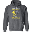 Old Man With A Backpack T-Shirt CustomCat