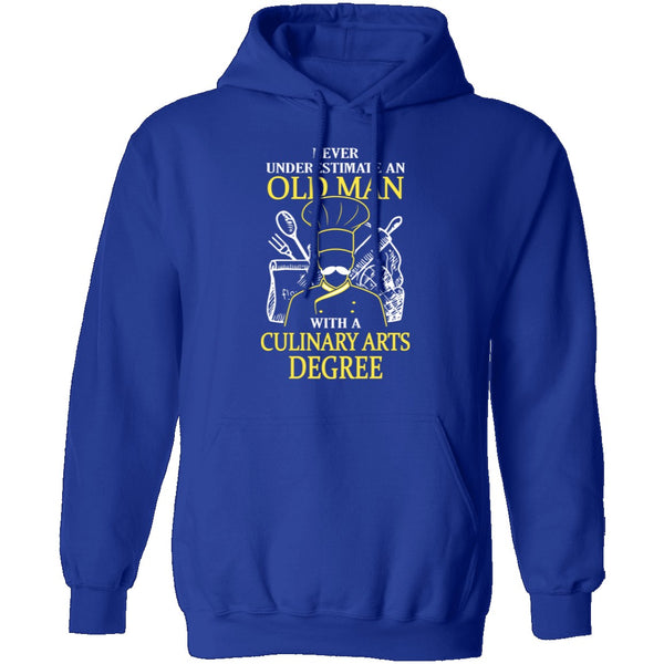 Old Man With A Culinary Arts Degree T-Shirt CustomCat