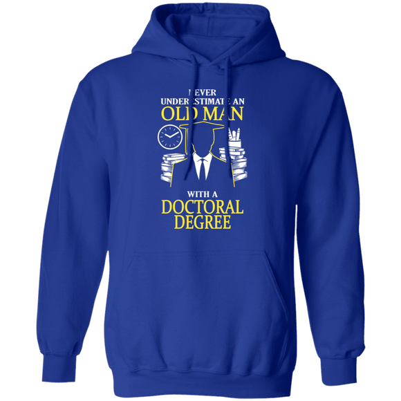 Old Man With A Doctoral Degree T-Shirt CustomCat