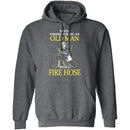 Old Man With A Fire Hose T-Shirt CustomCat
