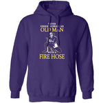 Old Man With A Fire Hose T-Shirt CustomCat