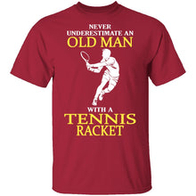 Old Man With A Tennis Racket T-Shirt