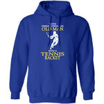 Old Man With A Tennis Racket T-Shirt CustomCat