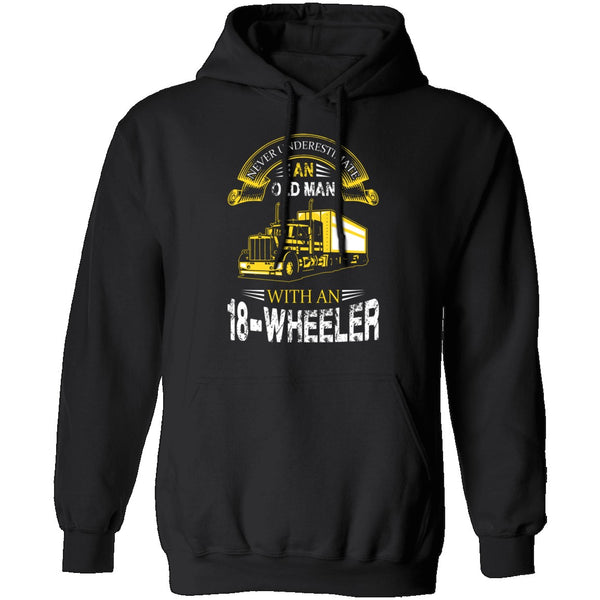 Old Man With An 18-Wheeler T-Shirt CustomCat