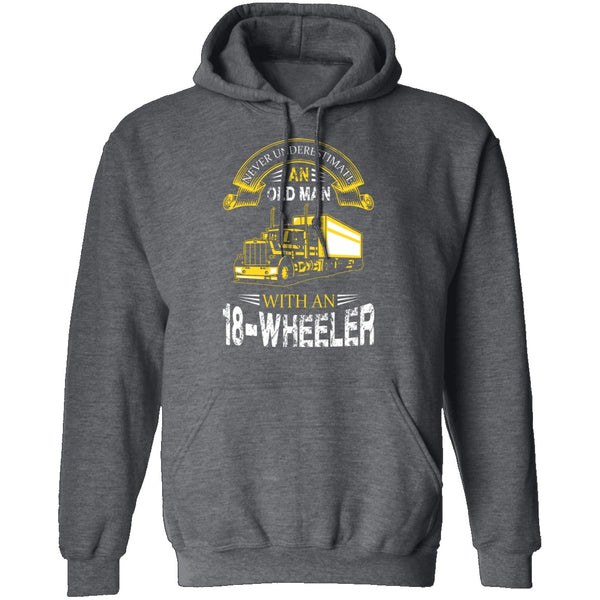Old Man With An 18-Wheeler T-Shirt CustomCat